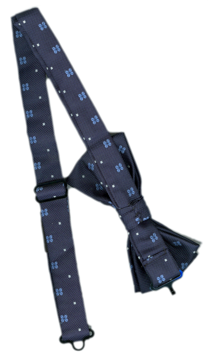 Gravata Borboleta Nó Duplo Jacquard de Seda (10cm x 5cm) Produto Exclusivo - gbndjp0003