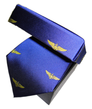 Gravata personalizada fio a fio Marinha RJ Aeronautica germaraer