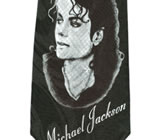 Gravata Tradicional em Poliester Estampado gtp0081 - Michael Jackson