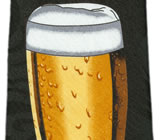 Gravata Tradicional em Poliéster Estampado gtp0085 - Taça de Chopp