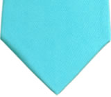 Gravata Tradicional em Poliester Cor Azul Turquesa cetim gtp000116