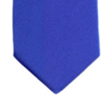 Gravata Skinny - Retro - Slim 6,5cm larg. em Polyester Estampado Azul Royal Acetinado gtp0090