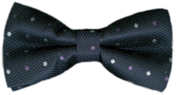 Gravata Borboleta Nó Duplo Jacquard de Poliester (11,5cm x 6cm) - gbndjp0016