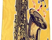 Gravata Tradicional em Polyester Estampado gtp0062 - Sax
