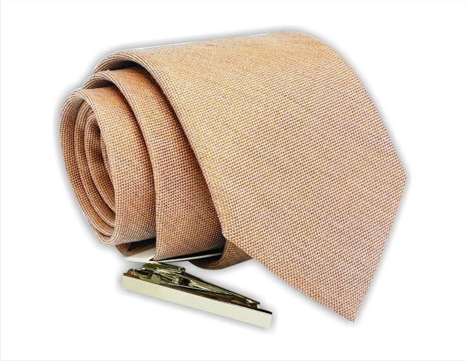 Gravata Calvin Klein Slim 42% Seda 38% Viscose com prendedor GVIP014 - Peça Unica!
